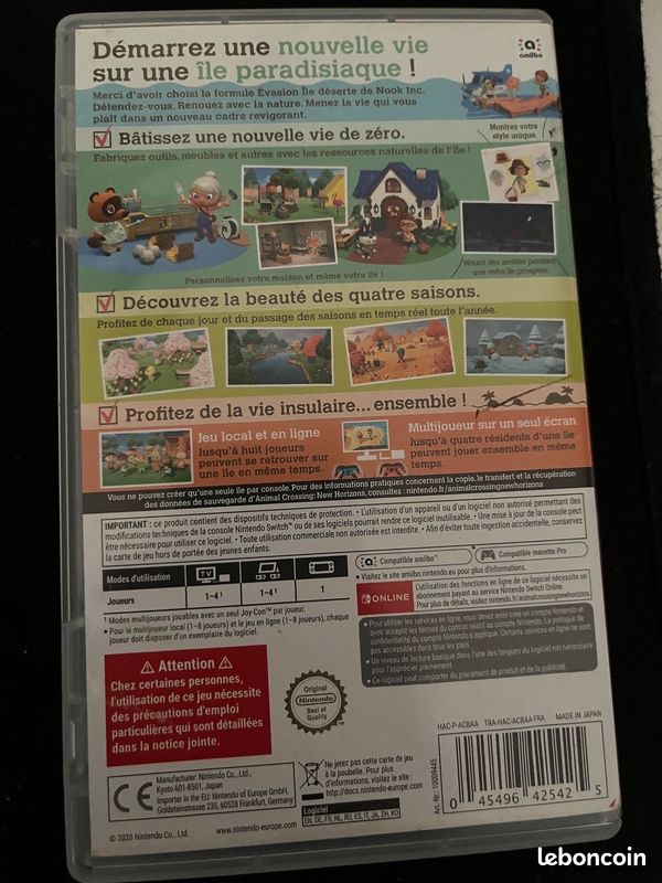 Jeu switch : Animal crossing (image 3)