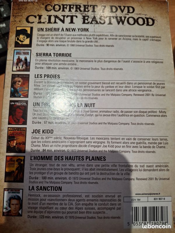Coffret 7 DVD Clint Eastwood (image 2)