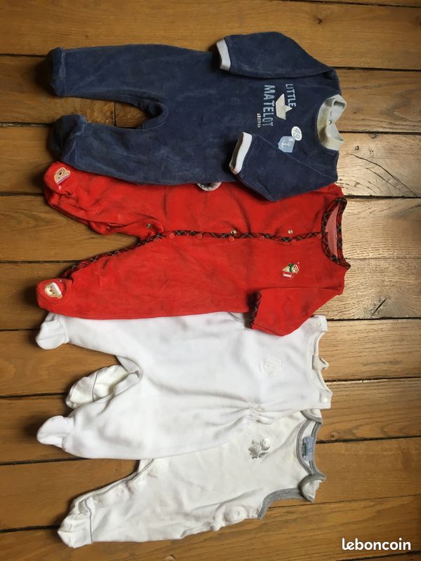 Lot 4 pyjamas garçons 3 mois (image 1)