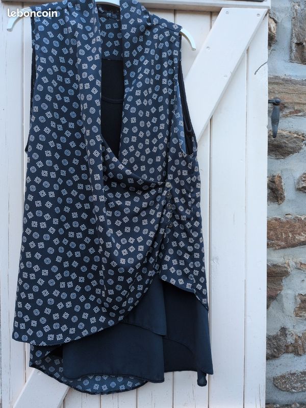 Tunique bleue asymétrique (image 1)