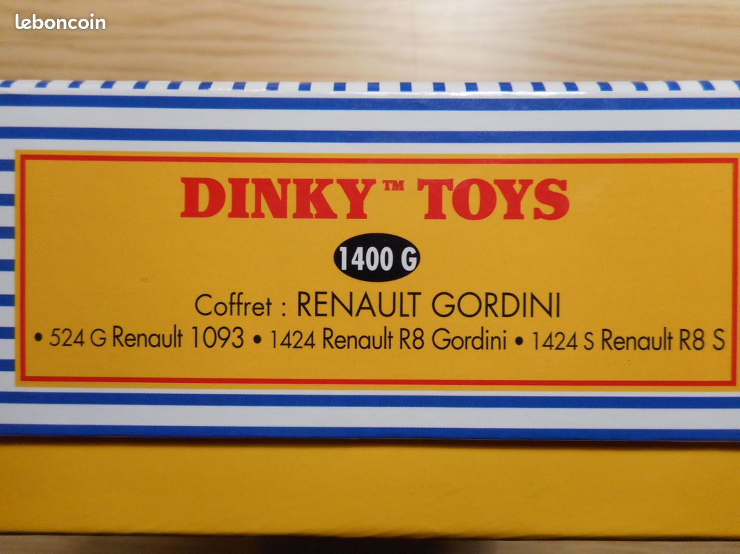 Dinky Atlas - coffret Renault Gordini Ref 1400G , neuf boite , Vente aux enchères : Jouets