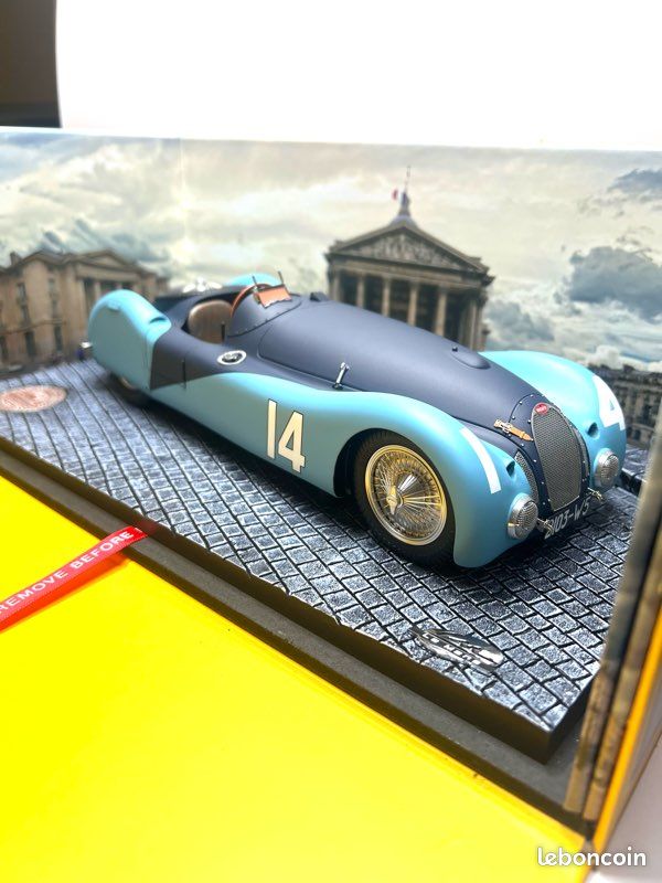 Bugatti Type 57S 45 GP A.C.F. Monthléry 1937 - Le Mans Miniatures 1/18 - Neuve