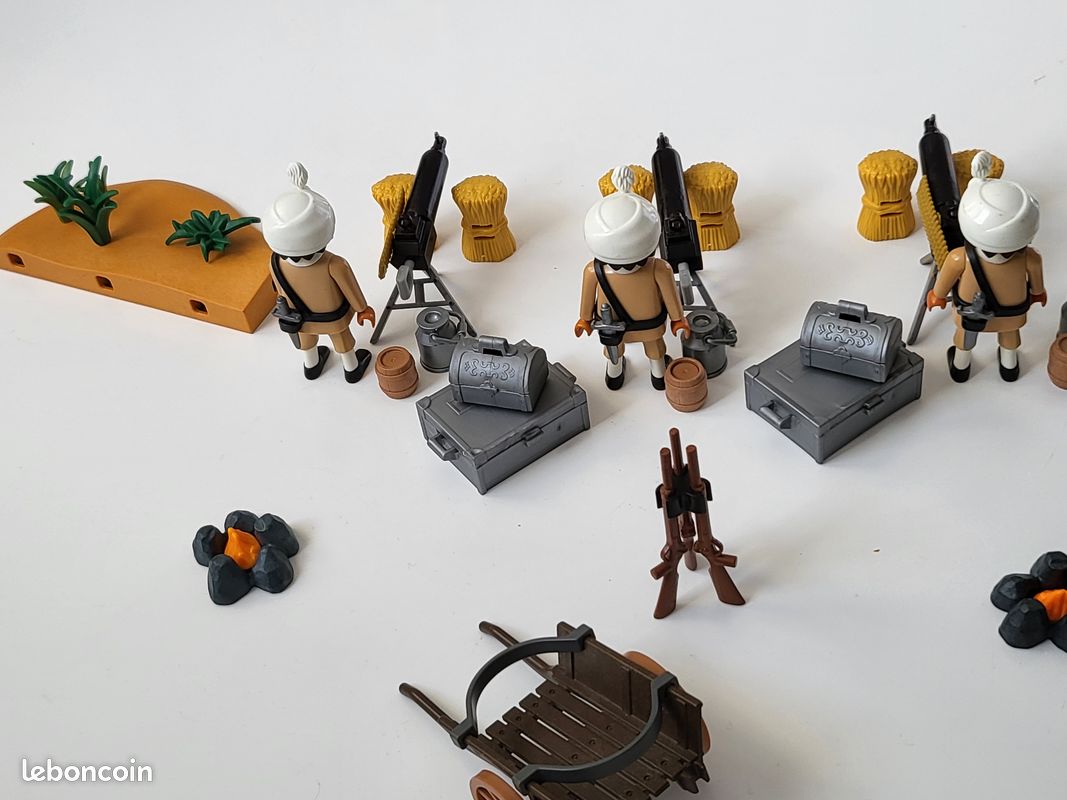 Playmobil soldat des Indes colonial anglais custom armée animaux lot 2 (image 5)