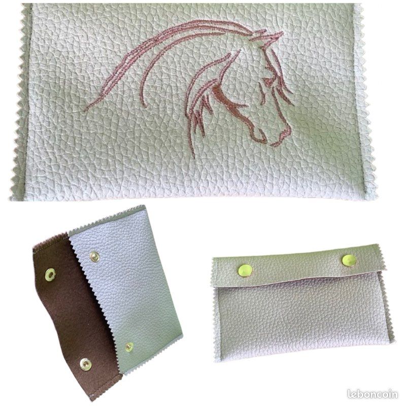 Porte-cartes Fait Main Multicolore En Coton - Neuf (sans étiquette)