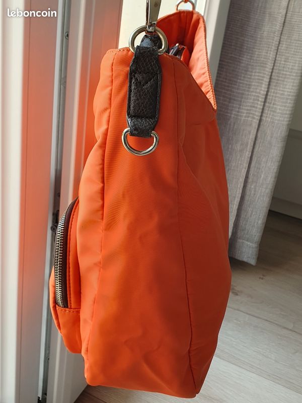 Sac Cabas Custo Barcelona Orange - Anses Doubles - Occasion En Très Bon état