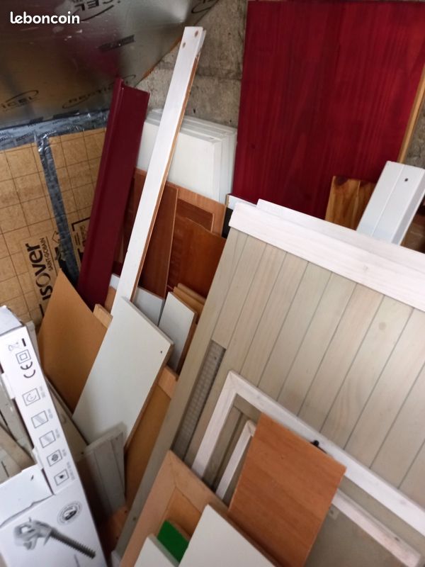LOT de CHUTES de BOIS - tous formats - MELAMINE et AUTRES (image 3)