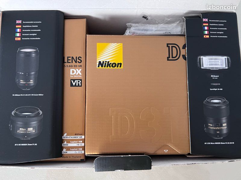 Appareil photo NIKON D3100 (image 3)
