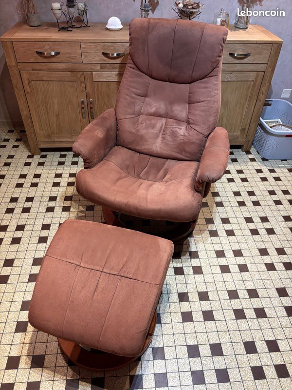 Fauteuil relax avec repose pied (image 1)