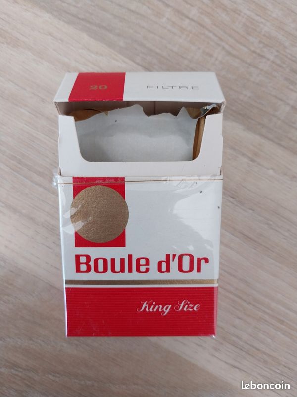 boule d'or cigarette Paquet vide de cigarettes BOULE D OR années 80