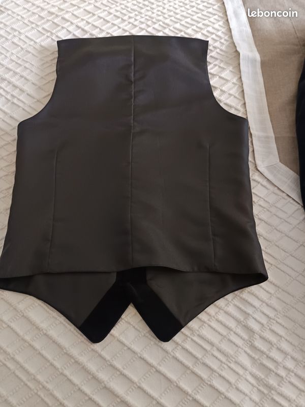 Veste velours ras noir (image 8)