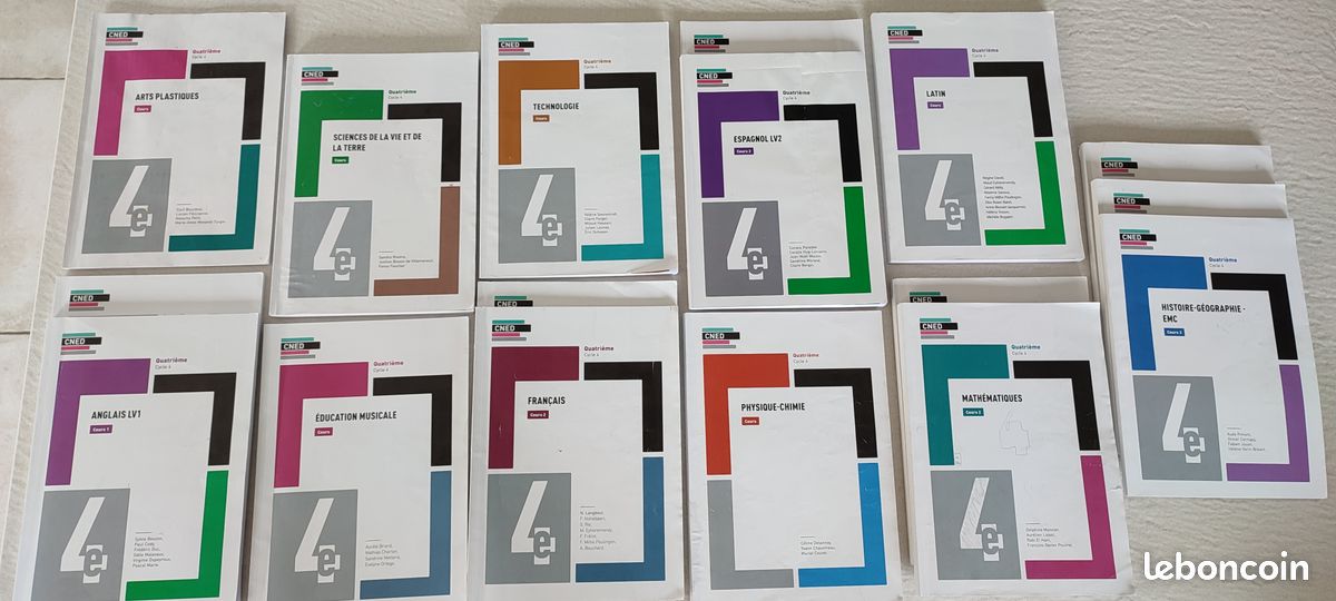 CNED : année complète de 4e 2022-23 (anglais, espagnol, latin) (image 1)
