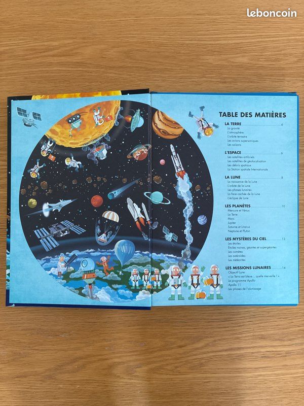 Livre et puzzle circulaire de 200 pièces « De la terre à la lune » (image 6)