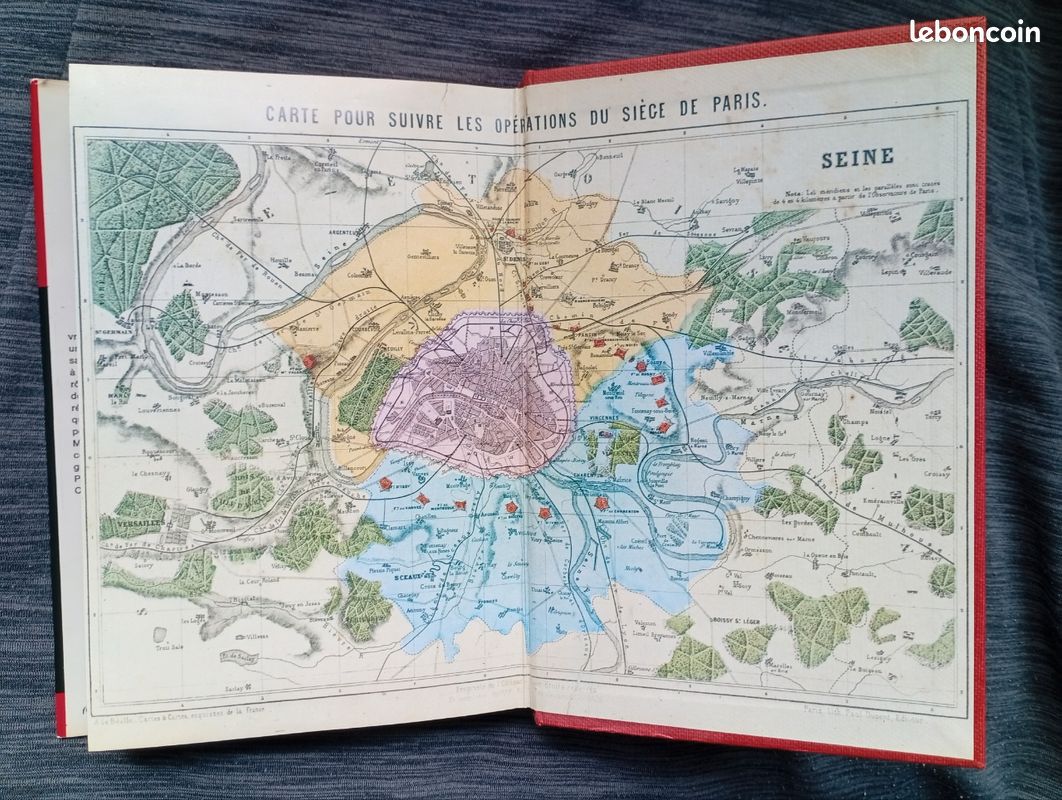 Livre "LE PARIS COMMUNARD", de Maurice Choury, Librairie Académique Perrin, Relié, 1970, illustrations en noir et blanc, contre-plats illustrés en couleur, très bon état (image 14)
