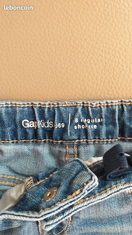 Short GapKids 100% Coton Taille Réglable Pour Garçon - Taille 8 - Occasion Très Bon état
