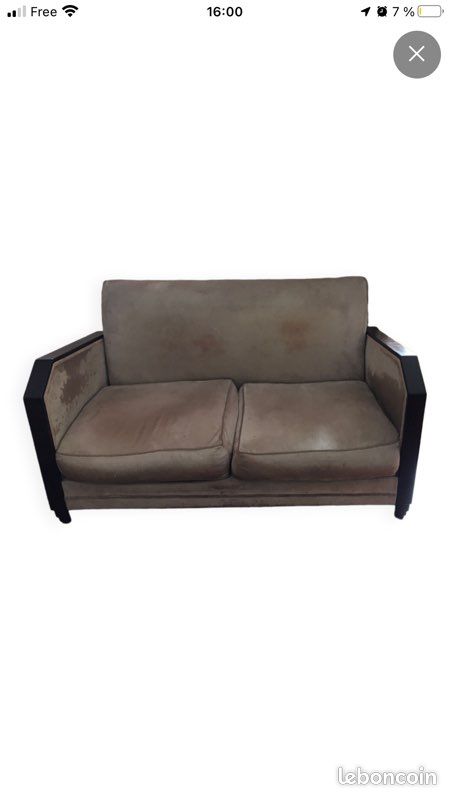 Canapé et deux fauteuils art déco (image 1)