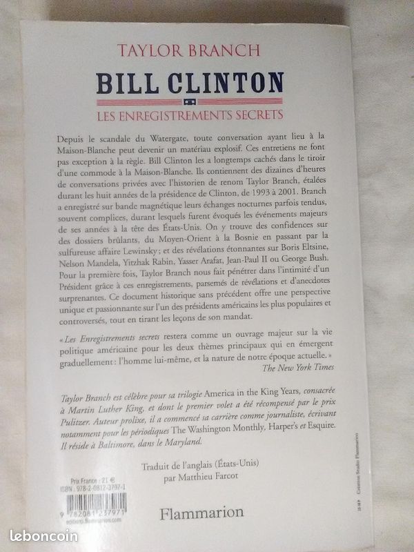 Bill Clinton : Les Enregistrements Secrets – Taylor Branch (image 3)