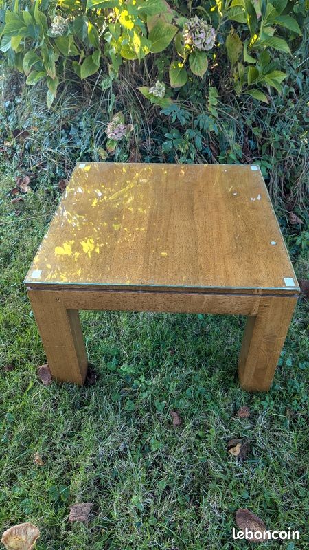 Table basse en chêne massif (image 1)