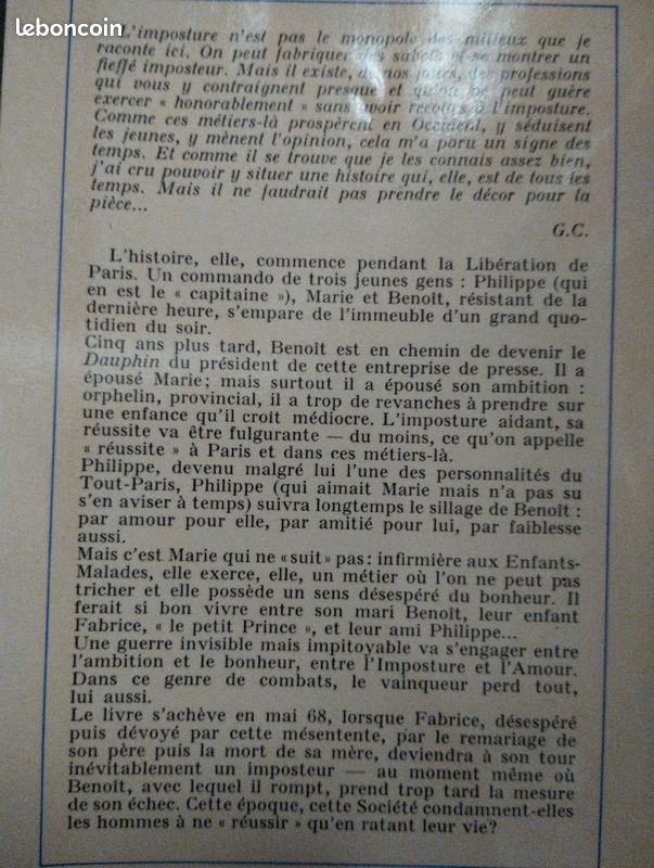 Voici le temps des imposteurs roman robert Laffont Gilbert cesbron (image 5)