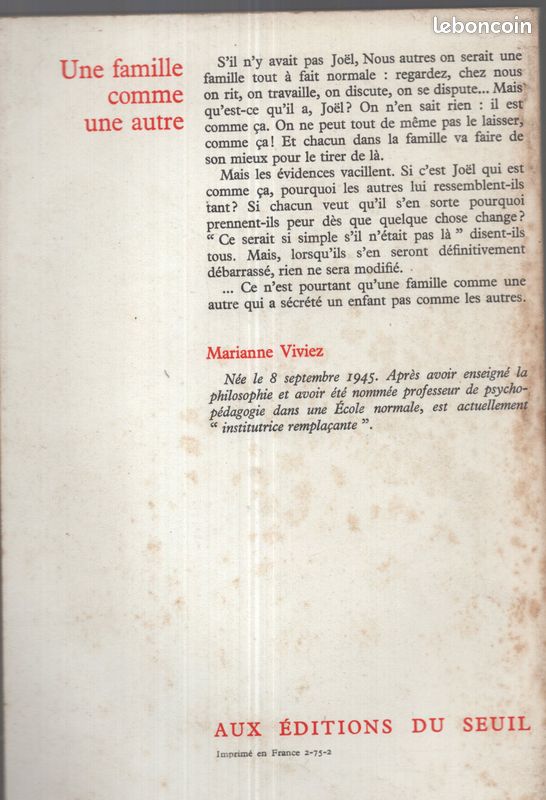 954C - Marianne VIVIEZ / une famille comme une autre (image 2)
