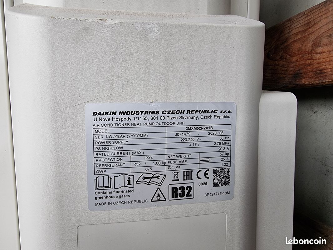 Groupe extérieur neuf Multisplit 3 sorties 5,2 kW - R32 (image 2)