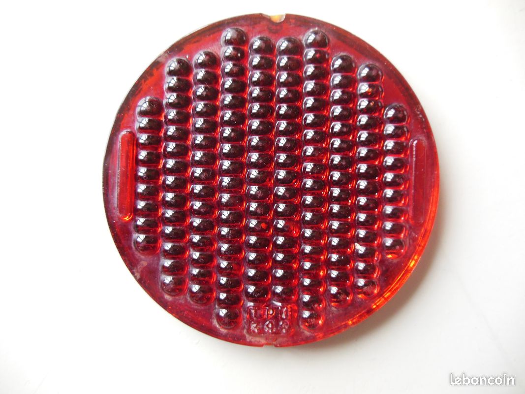PAIRE DE GROS Catadioptre Ancien En Verre TPU396, Diam 95mm. Auto Remorque... EUR 25,00 - FR