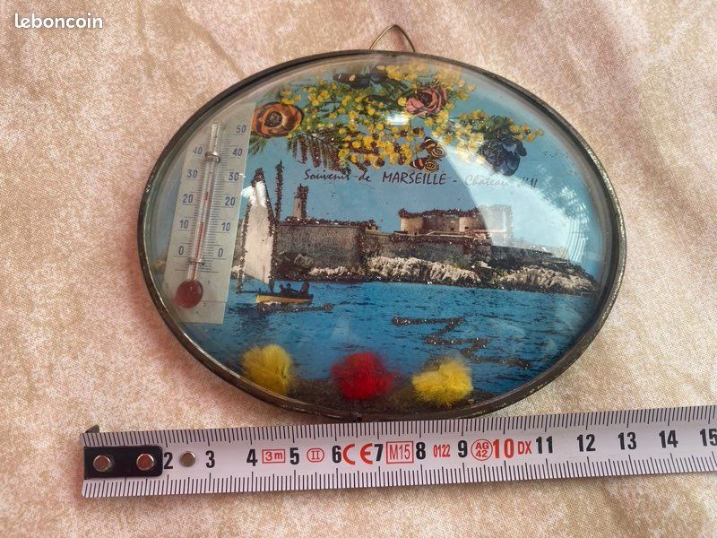 Thermomètre mural vintage Marseille (image 5)