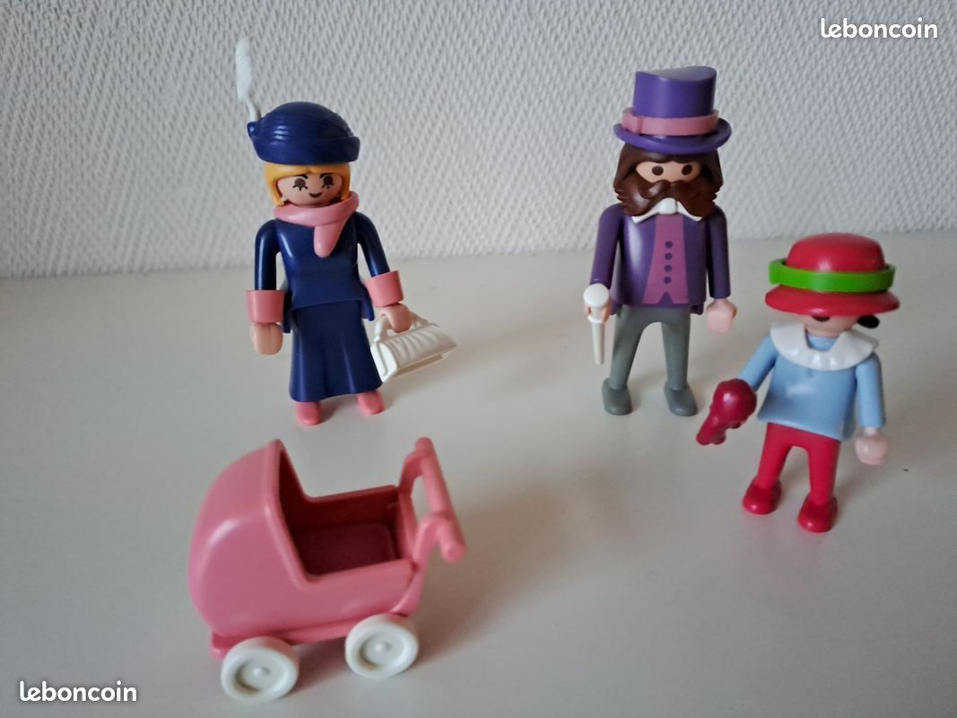 Landau poussette Playmobil 5300 maison victorienne 1900 belle époque