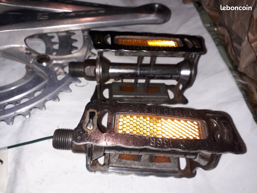 Pédalier Vintage Nervar – 53/42 Dents – Acier Alliage Léger – Fabriqué En Italie