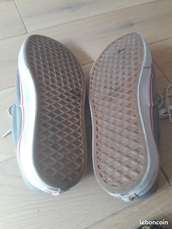 Tennis Vans bleu-gris et rose 40 (image 7)