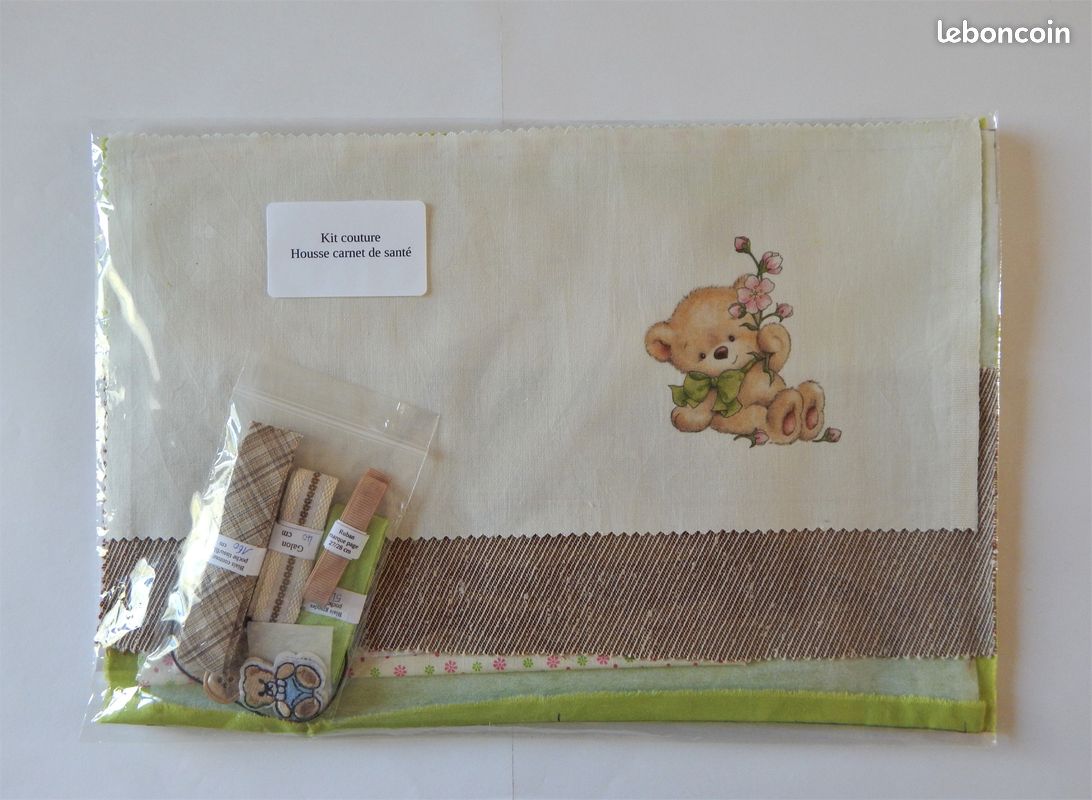 Kit + tuto couture housse carnet de santé (D) (image 1)