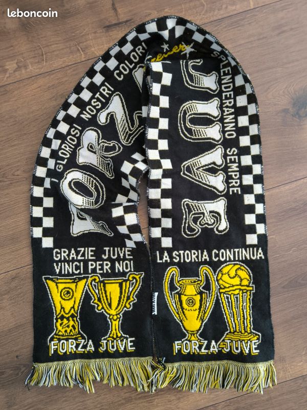 Écharpe Juventus Noir, Blanc Et Jaune - Neuf Sans étiquette