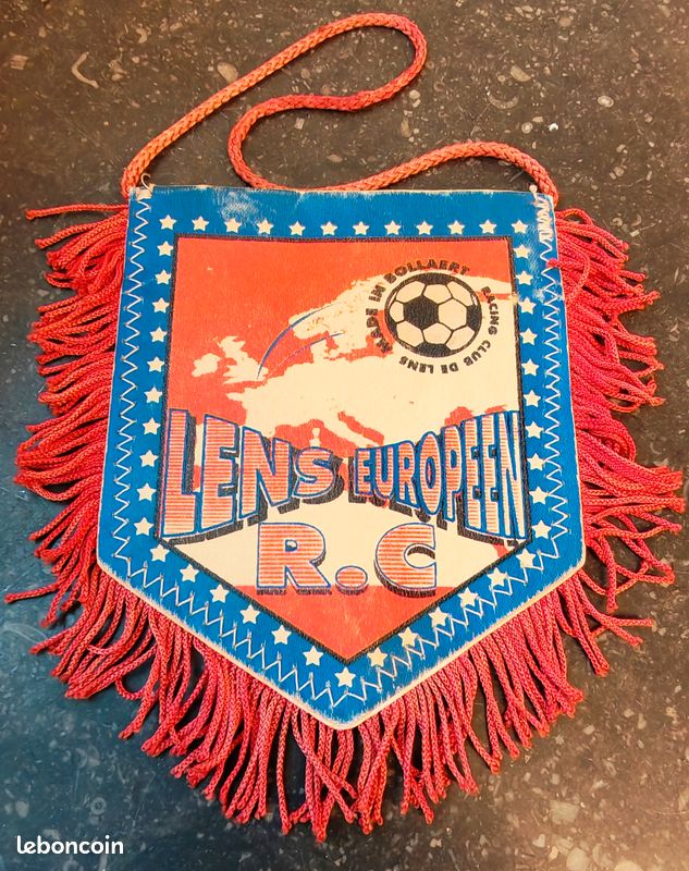 Racing club de Lens RC coeur vintage ventouse vitre fanion vintage football RCL | UK