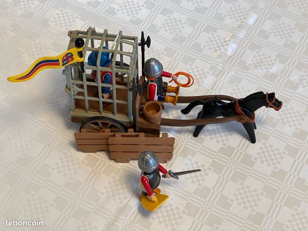PLAYMOBIL (M110) VIKINGS - Cage Prisonnier Barbare Tour 4433