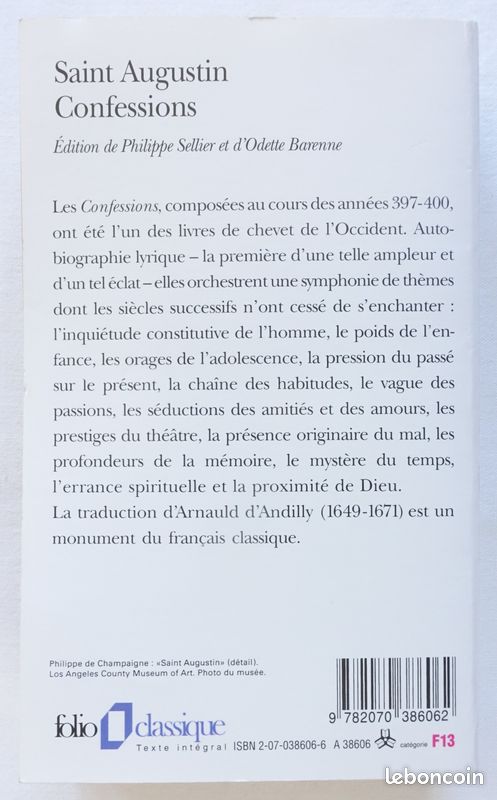 Confessions - Saint Augustin - Folio 2004 (image 2)