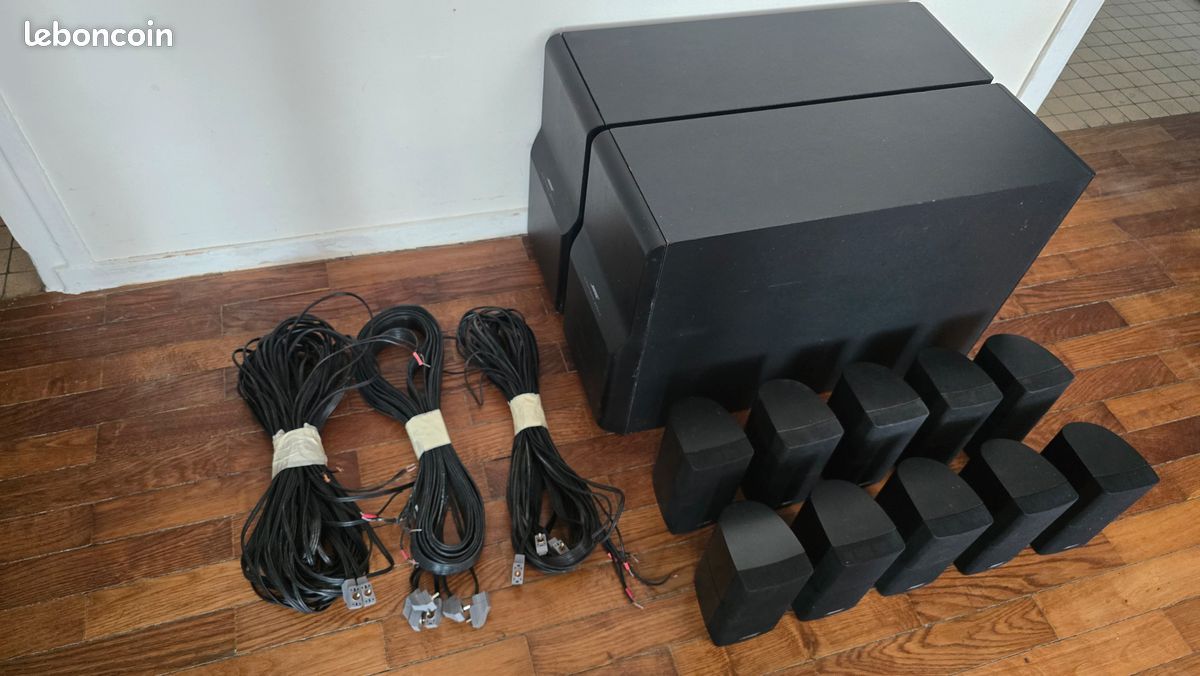 Enceinte Bose Double Cube Authentique, Neuve, Avec Câble, Pour Lifestyle Ou Acoustimass