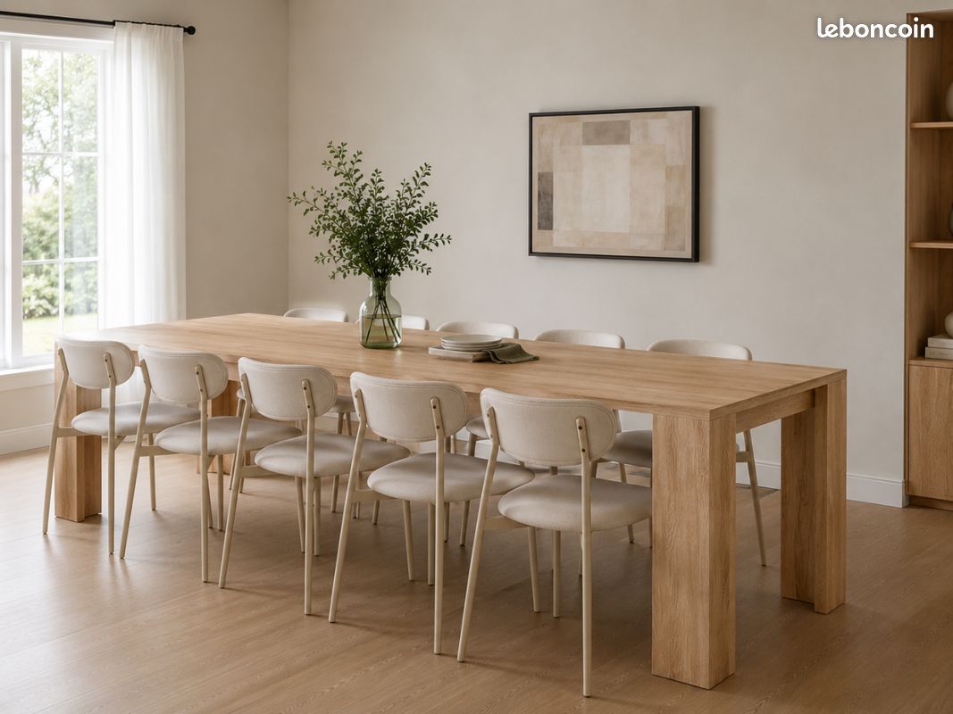 Table console extensible jusqu’à 10 personnes – excellent état (image 2)