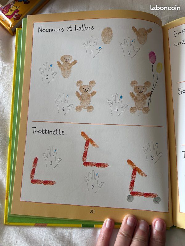 Livre d’apprentissage du dessin dès la maternelle, je dessine avec mes doigts (image 7)