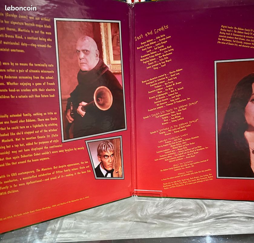 Laserdisc The Addams Family 1960s TV Show Criterion Collection Télévision vo ntsc (image 4)