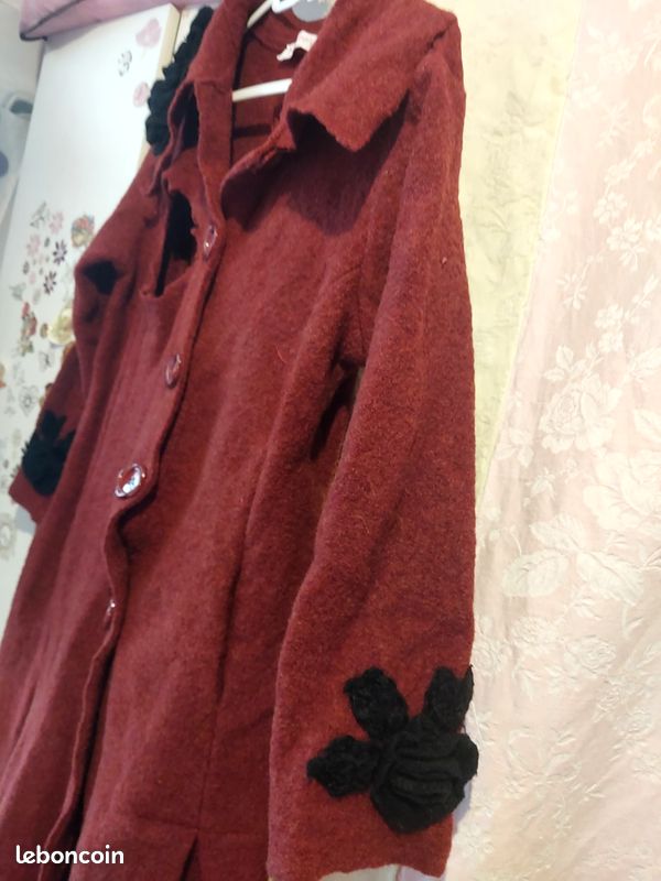Veste Marron Ample - Marque Eva Tralada, Taille 3, Neuve Avec étiquettes - Coupe Décontractée Et Confortable