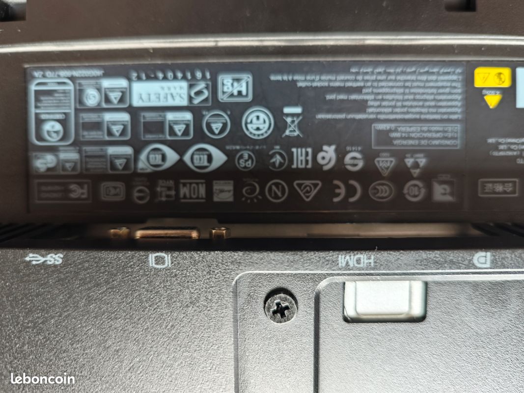 Lenovo ThinkVision T24m 23.8" Full HD LED plat noir écran plat de pc (image 4)