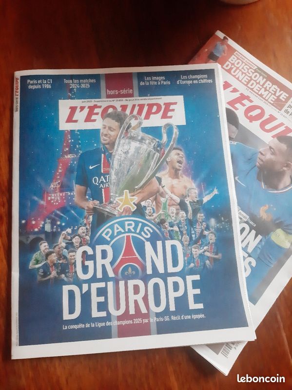 Hors-Série L'Equipe - 04/06/2025 - Grand D'Europe : Victoire PSG En Ligue Des Champions