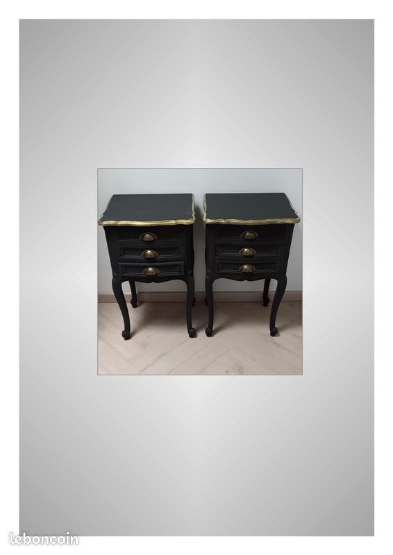 Chevet vintage, chevet ancien, table de nuit, selette, meuble d'appoint, guéridon (image 1)