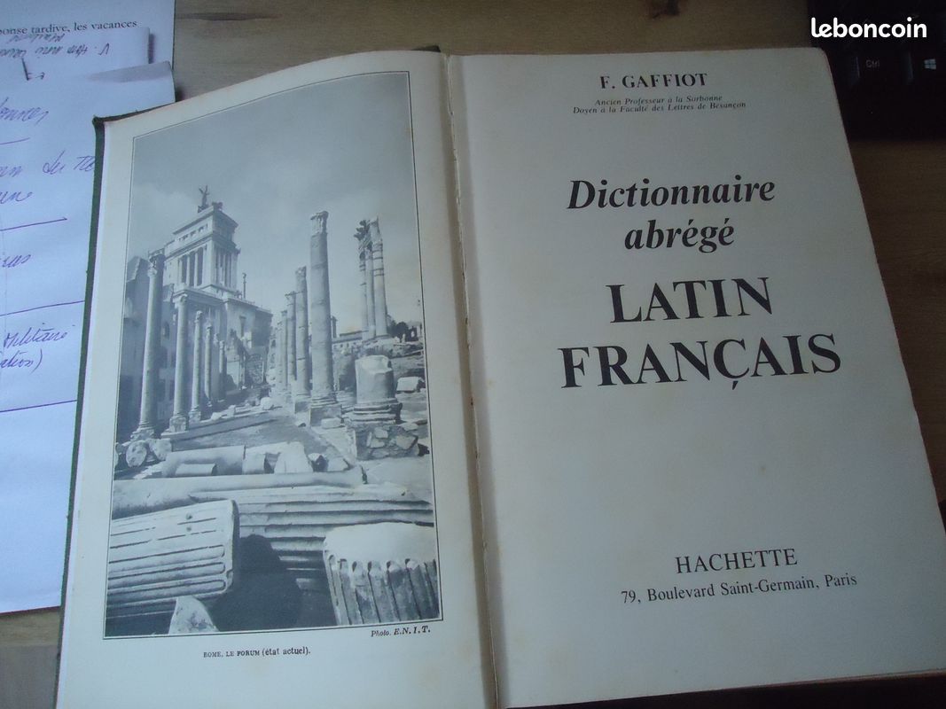 Dictionnaire LATIN/FRANCAIS Hachette (image 4)