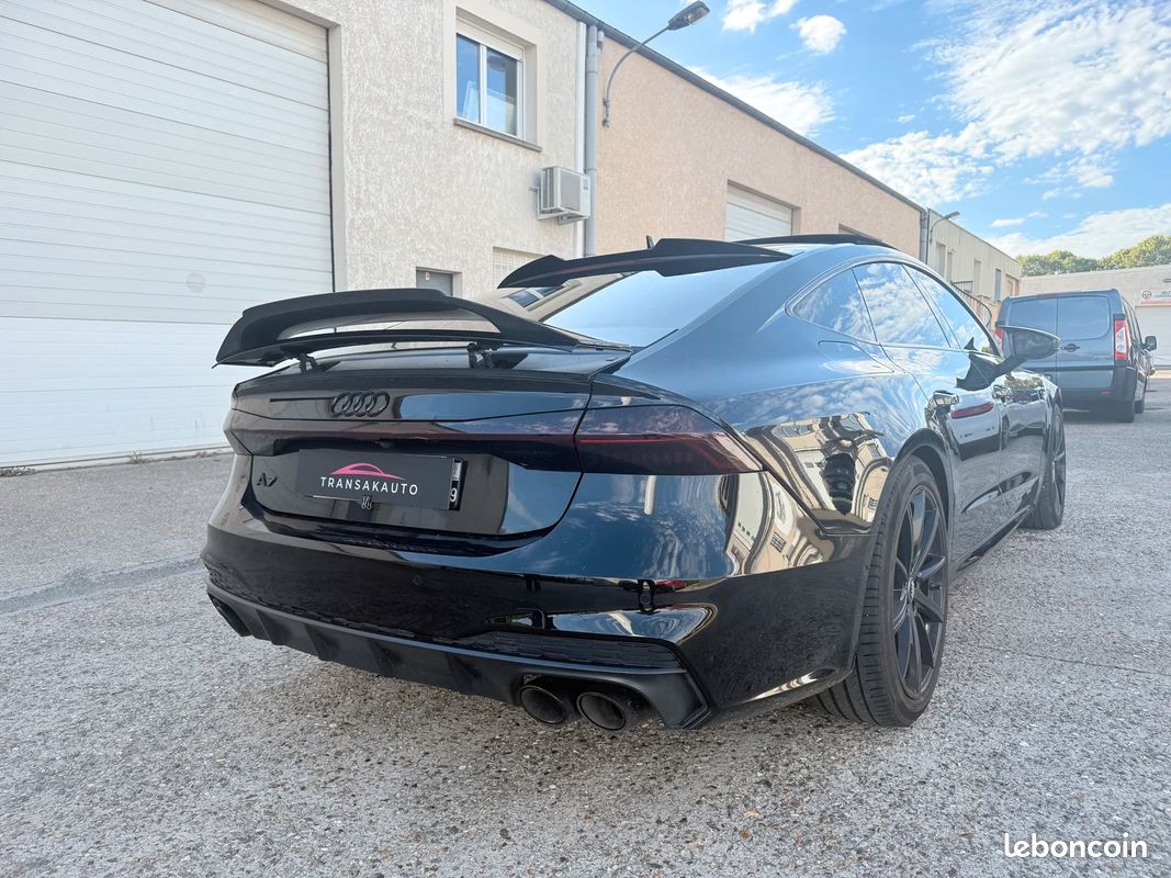 AUDI A7 Sportback 55 TFSIe 367ch Stronic BVA7 Quattro Competition / VOLANT CARBON LED & PACK CARBON / CIEL ETOILÉ (image 8)