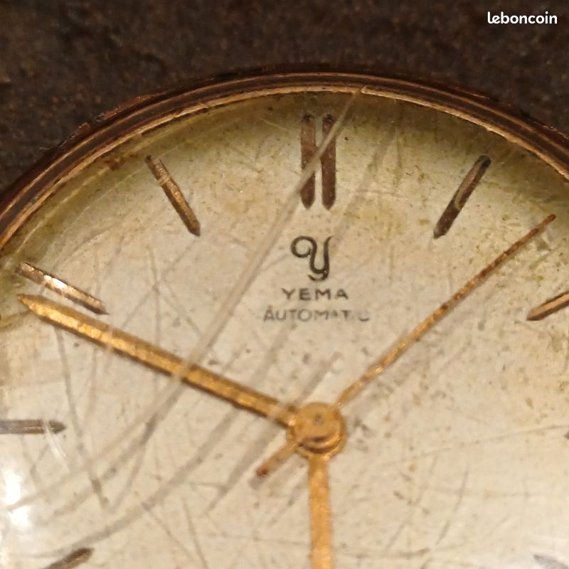 Montre Bracelet Vintage YEMA YE 288 - Mouvement Quartz - Pièce Détachée / Occasion