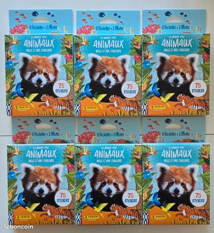 PANINI Animaux 2025 - Blister De 40 Stickers (8 Pochettes), Collection Mille Et Une Couleurs