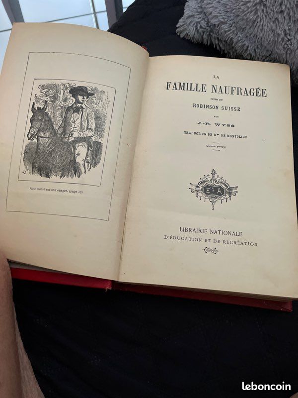Livre très ancien la famille naufragée pas de livraison (image 4)