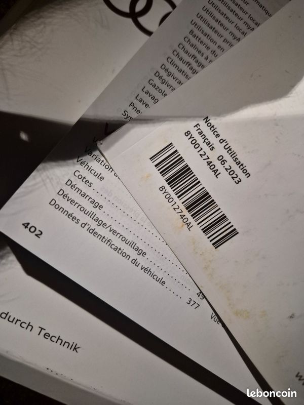 Notice audi a3 de juin 2023 (image 3)