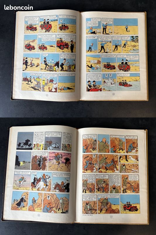 Tintin Au Pays De L'or Noir EO B4 De 1950 (image 10)