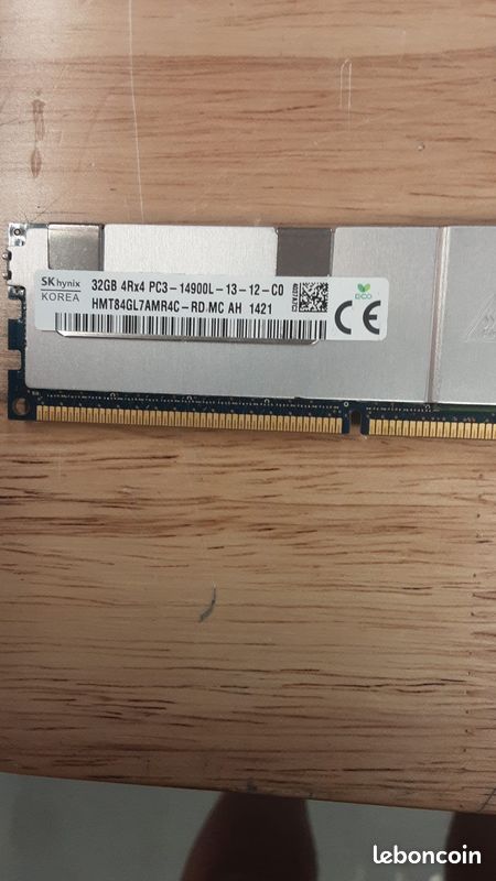 RAM Serveur 32 Go DDR3 LRDIMM PC3-14900L 1866 MHz - Équivalent IBM 46W0763